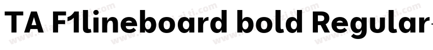 TA F1lineboard bold Regular字体转换